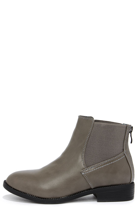 grey ladies chelsea boots