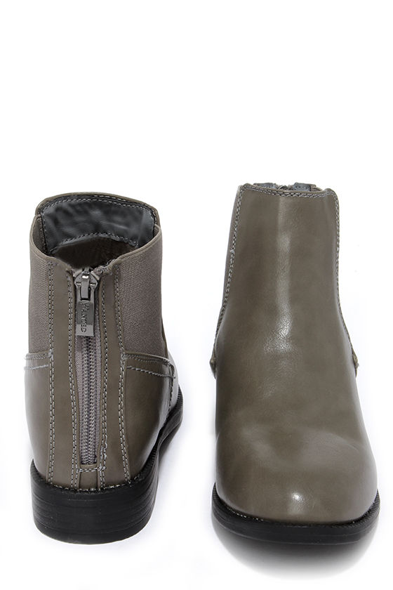 grey chelsea rain boots