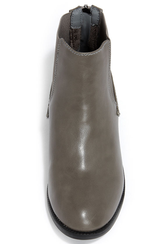 grey ladies chelsea boots