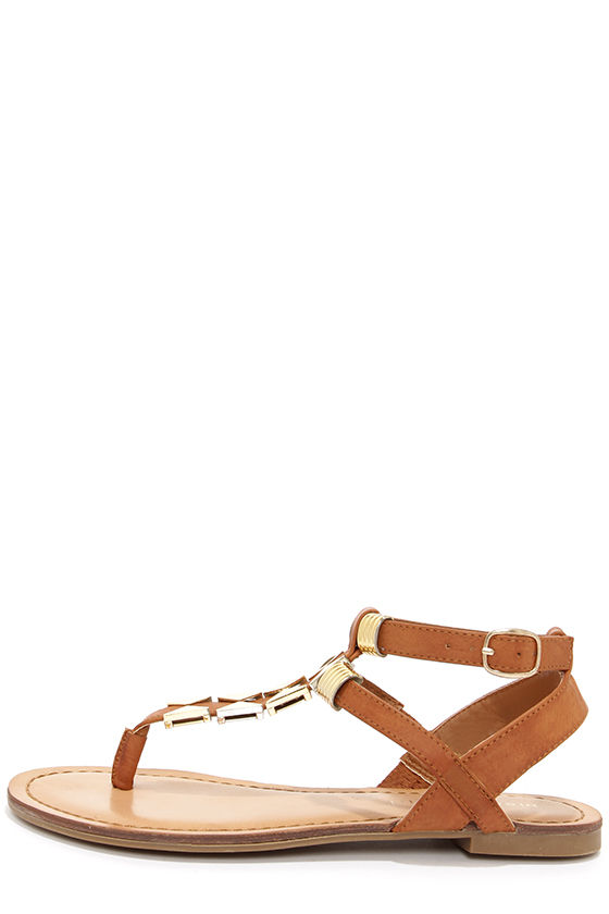 Cute Brown Sandals - Thong Sandals - Gladiator Sandals - $39.00 - Lulus