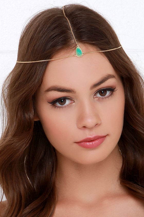 Lovely Gold Headpiece Rhinestone Headpiece 12.00 Lulus