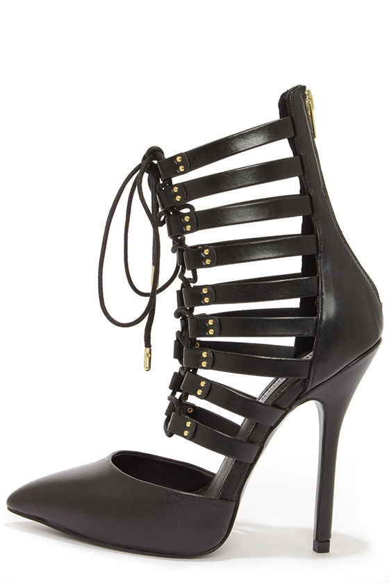 mens black lace up pumps