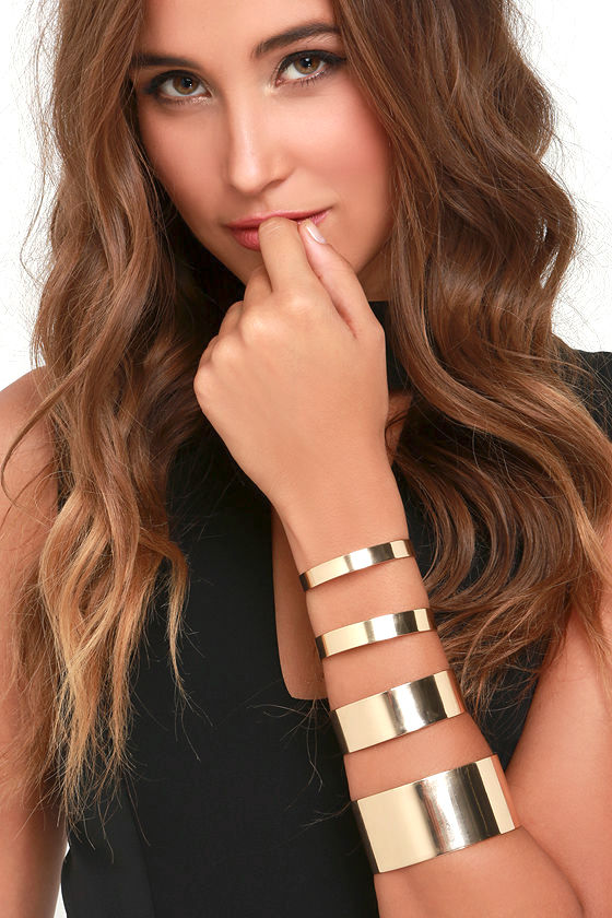Arm Candy Gold Bracelet Set