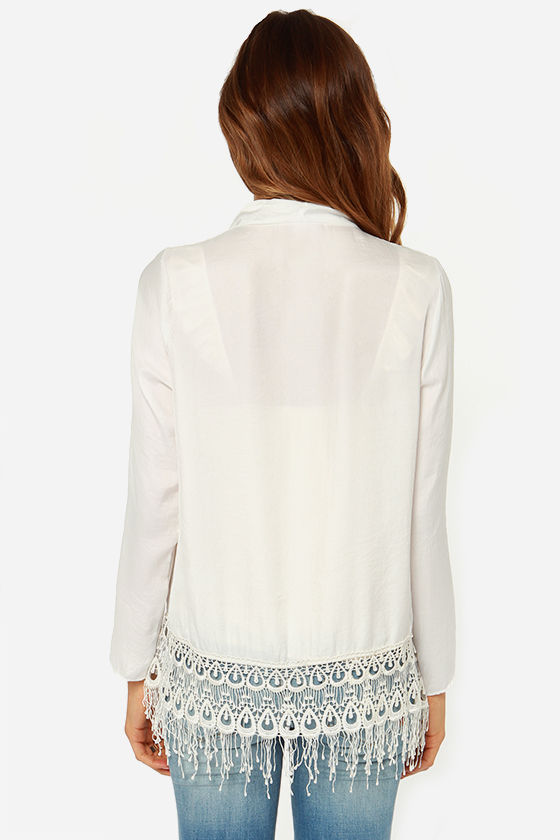 Lucy Love Victorian - Ivory Top - Lace Top - $61.00