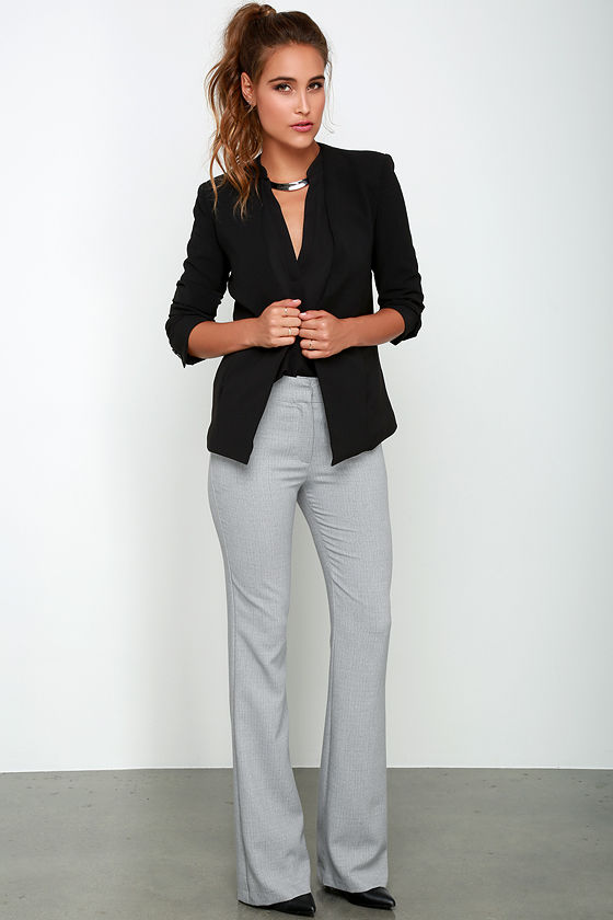 gray work pants