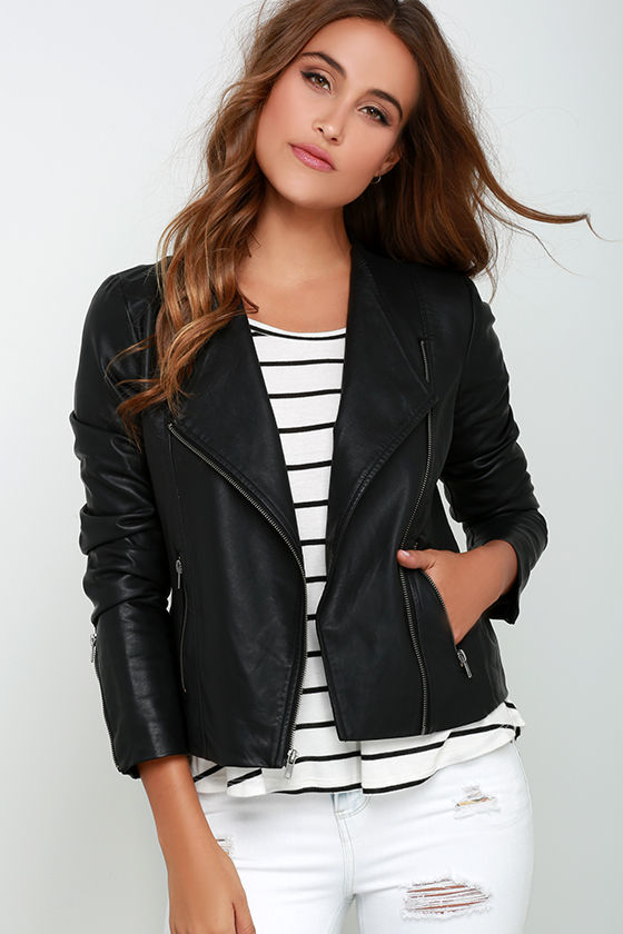 lulus vegan leather jacket