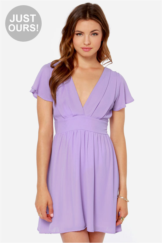 Pretty Lavender Dress Purple Dress Backless Dress 44.00 Lulus