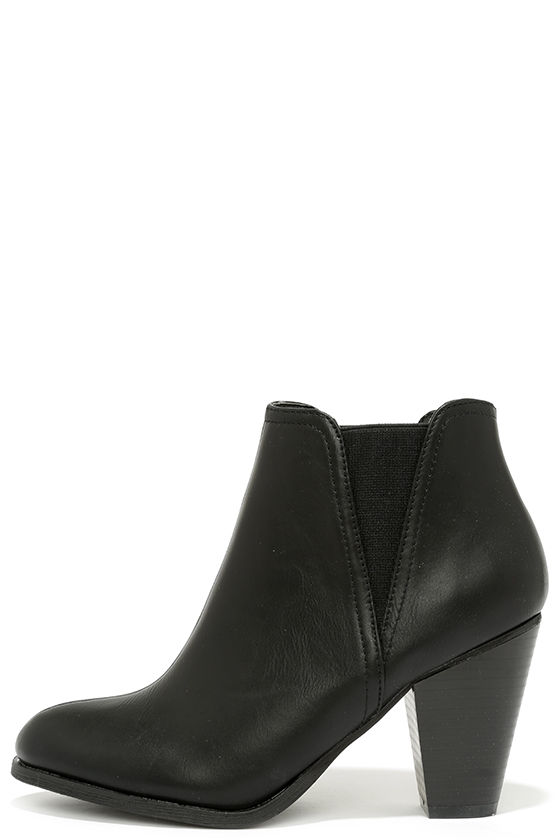 basic black booties