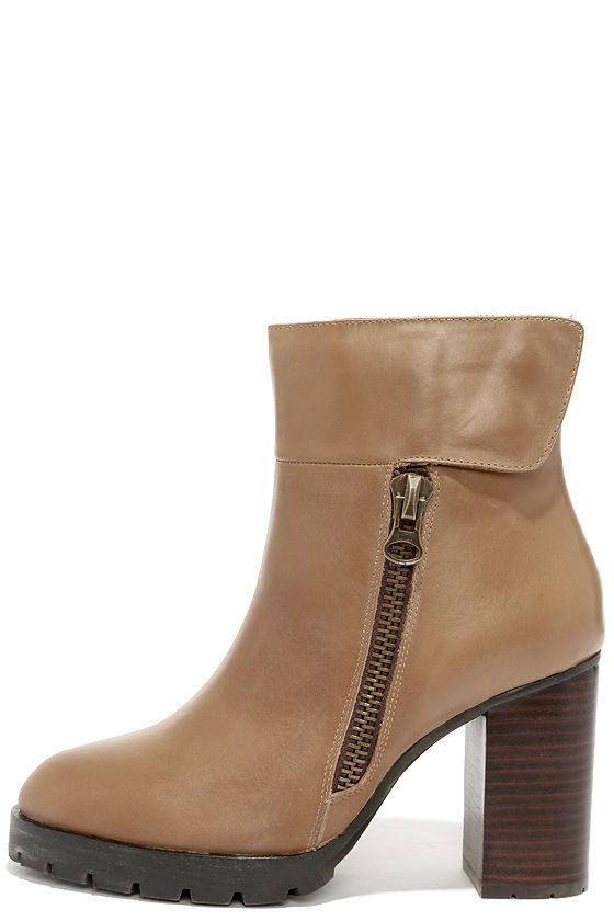 beige boots high