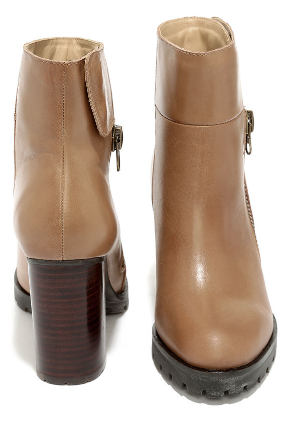 beige boots high