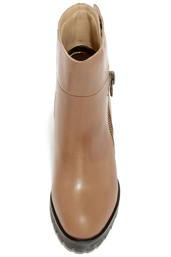 beige boots high
