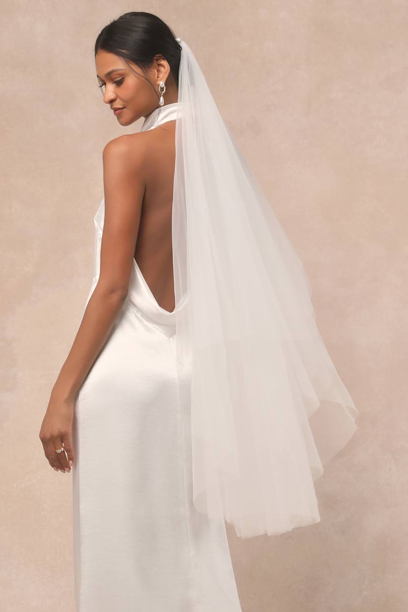 White Tulle Veil - Tulle Wedding Veil - Tulle Bridal Veil - Lulus