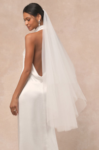 Forever Promise White Tulle Veil 1