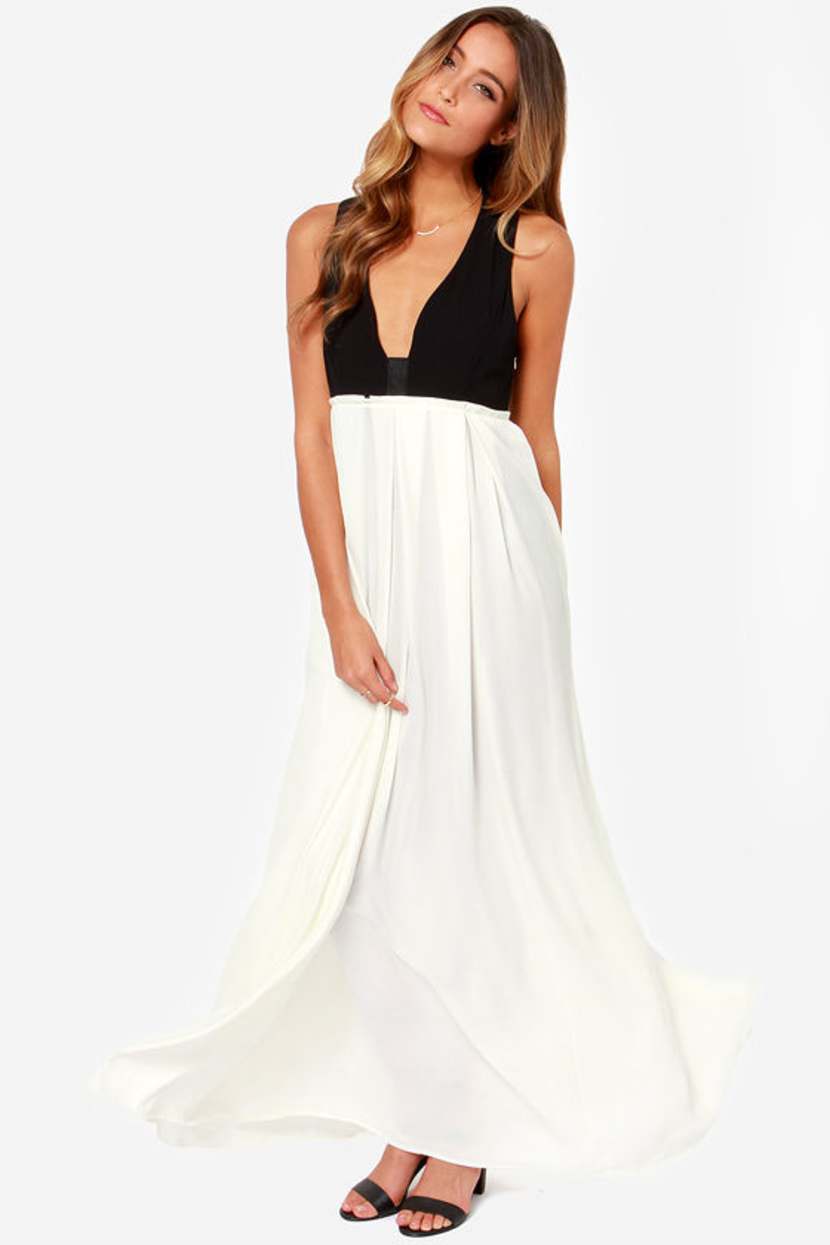 Lovely Maxi Dress - Black and White Dress - $86.00 - Lulus