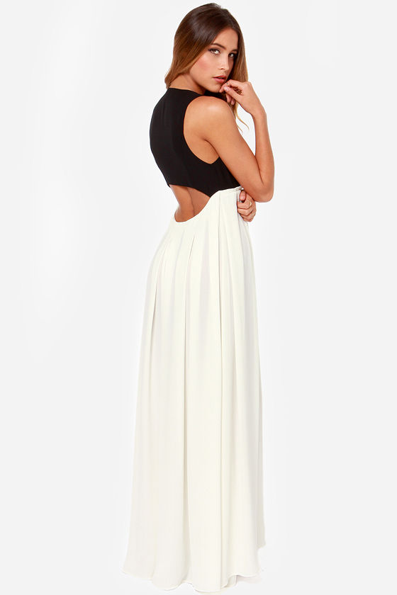 Lovely Maxi Dress - Black and White Dress - $86.00 - Lulus Lovely Maxi Dress - Black and White Dress - $86.00 - Lulus