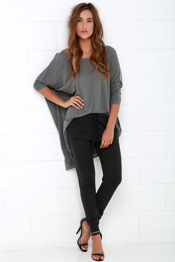 Cute Grey Sweatpants - Grey Joggers - Knit Pants - $63.00 - Lulus