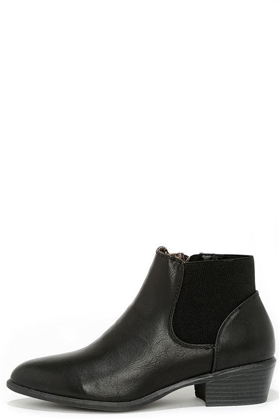 Cool Black Boots - Ankle Boots - Chelsea Boots - Booties - $34.00 - Lulus