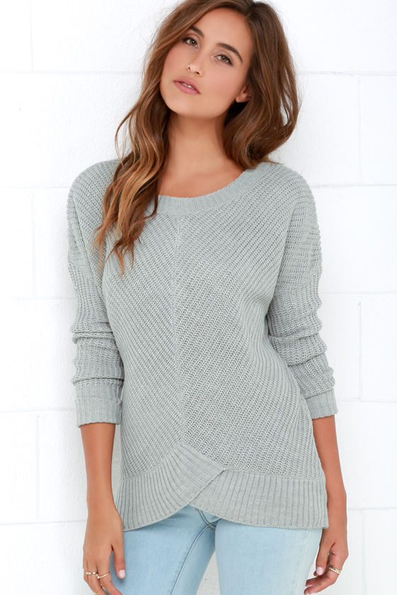 BB Dakota Amity Sweater - Grey Sweater - $79.00 - Lulus