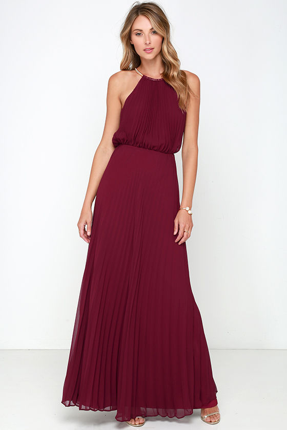 Bariano Melissa Dress - Burgundy Dress - Maxi Dress - $228.00 - Lulus