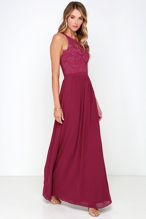 Berry Pink Gown - Maxi Dress - Bridesmaid Dress - Prom Dress - $219.00