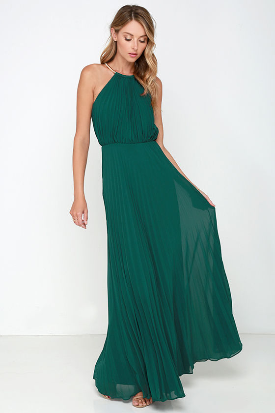 Bariano Melissa Dress - Dark Green Dress - Maxi Dress - $228.00