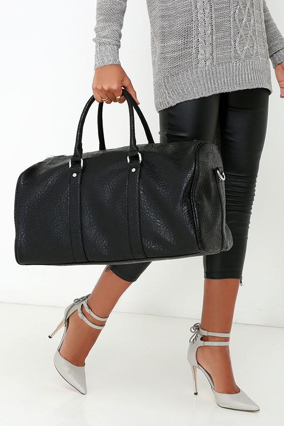 Black Tropical Delights Weekender Bag