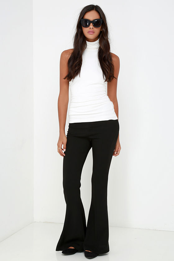 Chic Black Pants - Flare Pants - Woven Pants - $88.00 - Lulus