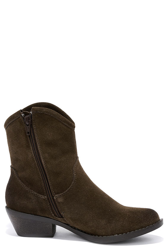 Cute Brown Boots Suede Boots MidCalf Boots Ankle Boots 99.00