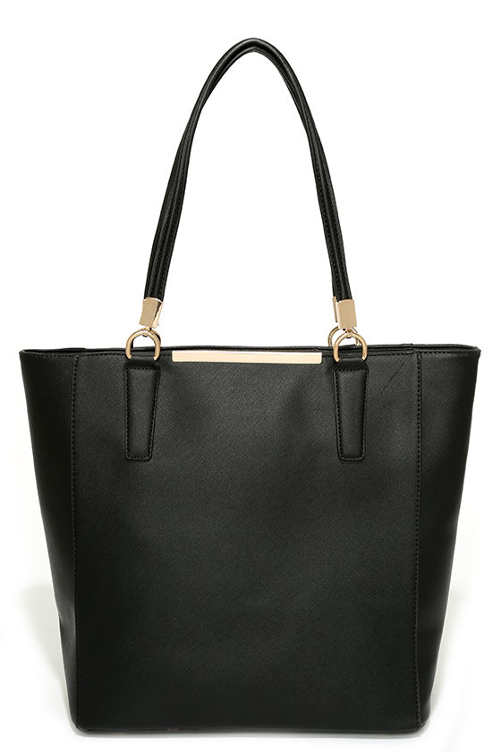 Black Tote - Black Handbag - $38.00