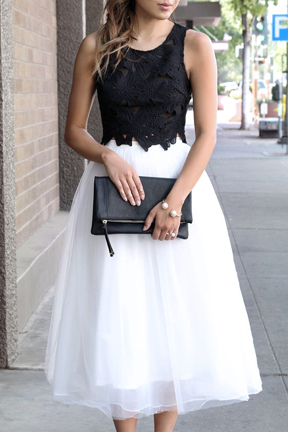 tulle maxi skirt ivory