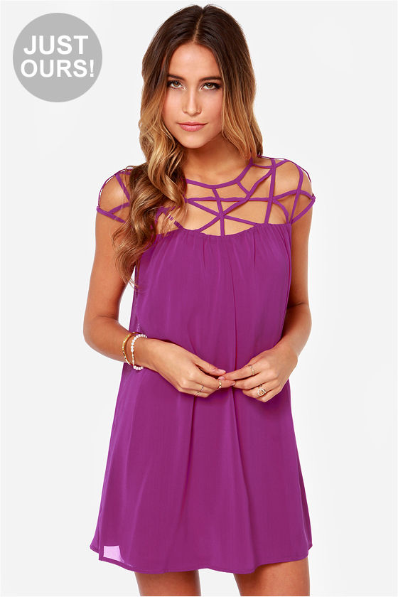 magenta summer dress