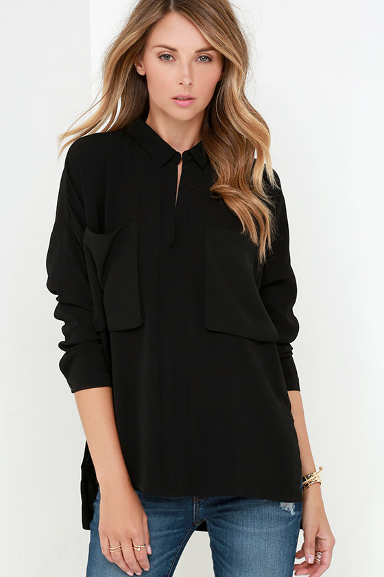 collared maxi top
