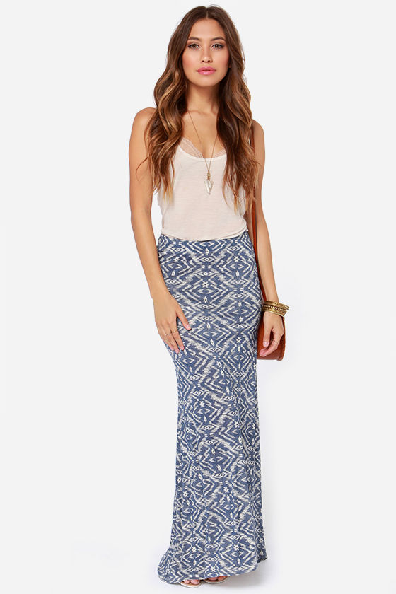 Billabong Back on Top Skirt - Southwest Print Skirt - Maxi Skirt - $44. ...