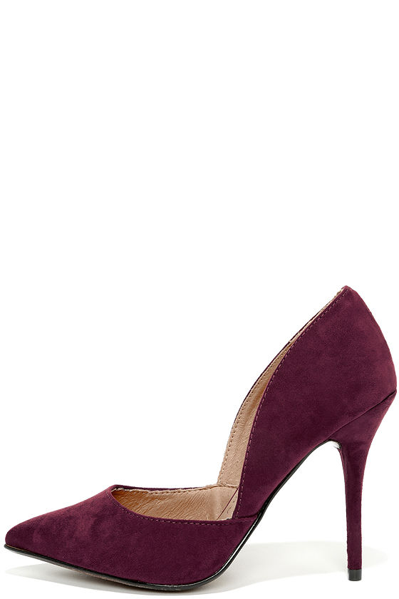 eggplant colored pumps