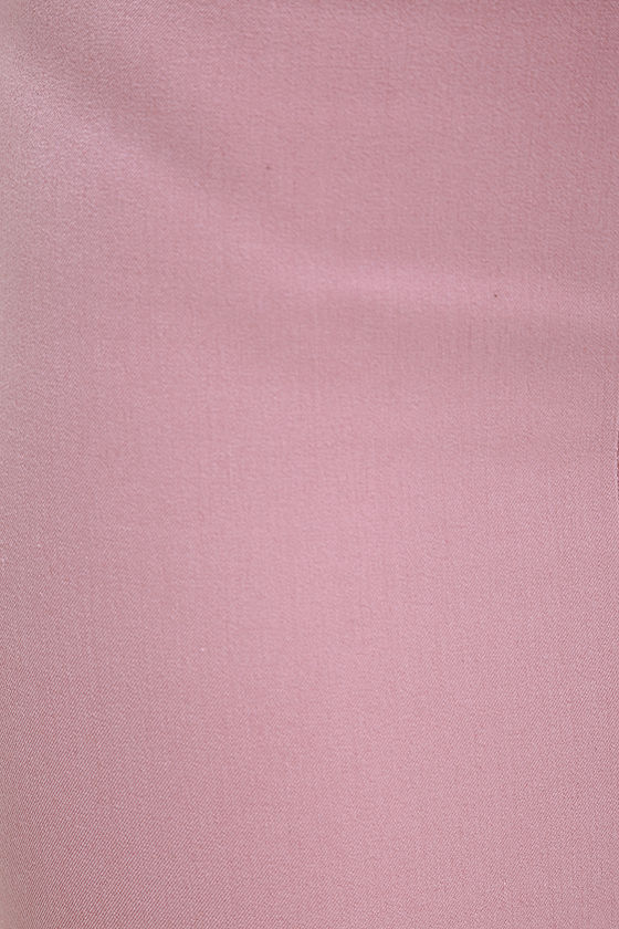 Classy Mauve Pink Skirt - Pencil Skirt - High-Waisted Skirt - $36.00