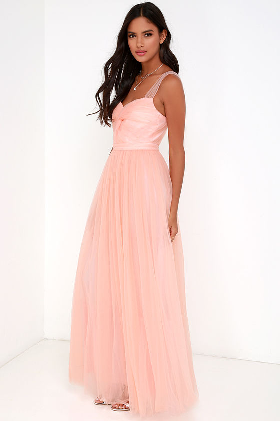 peach gown online