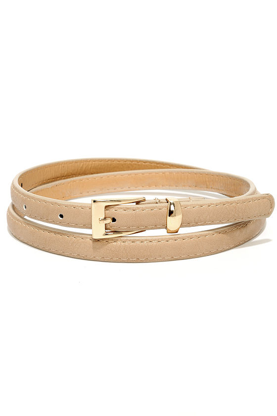 Cool Taupe Belt - Vegan Leather Belt - $10.00 - Lulus