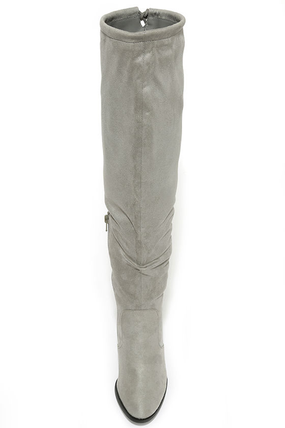 womens light gray boots