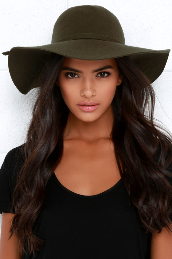 Olive Green Hat - Wool Hat - Floppy Hat - $27.00 - Lulus