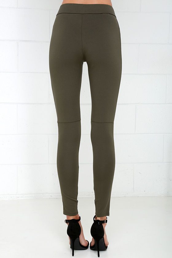 olive green puma leggings