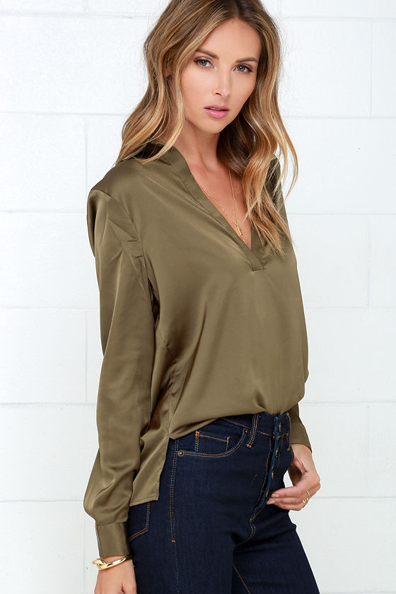 Spring Vibes Milk Colour Satin Blouse <span>238686<span>