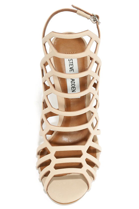 steve madden slithur caged heels