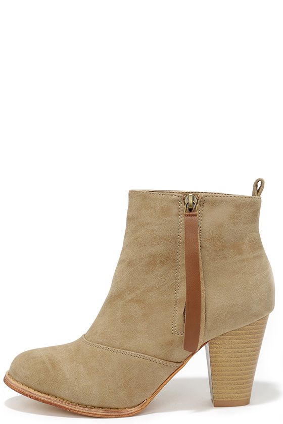 cute beige booties