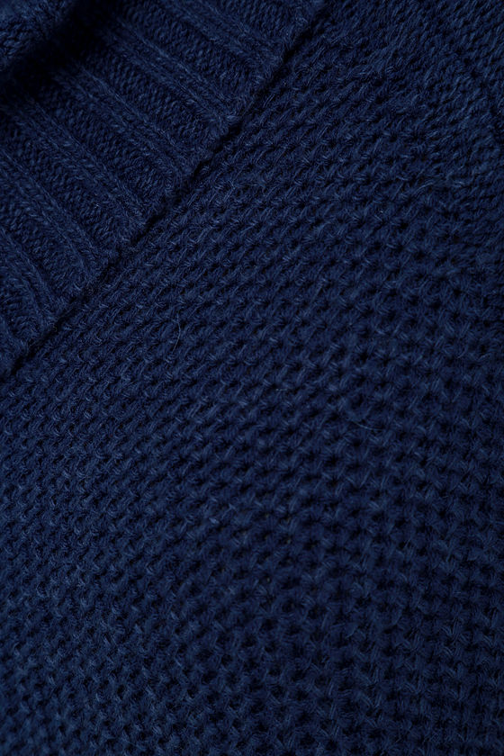 Navy Blue Dress - Sweater Dress - Long Sleeve Dress - $69.00