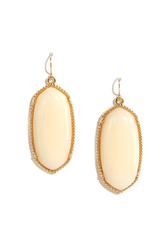 Pretty Cream Earrings Iridescent Earrings Statement Earrings 11.