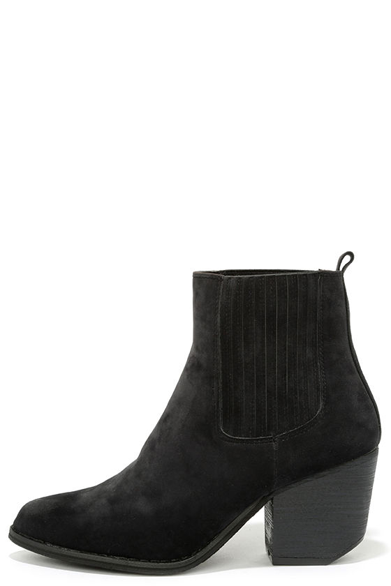 Cute Black Ankle Boots - Booties - Chelsea Boots - $42.00 - Lulus