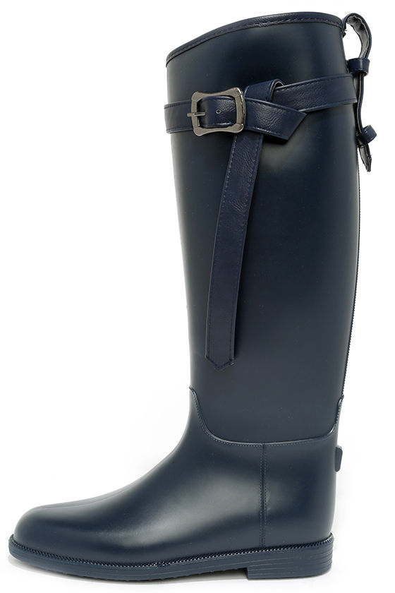 navy rain boots womens