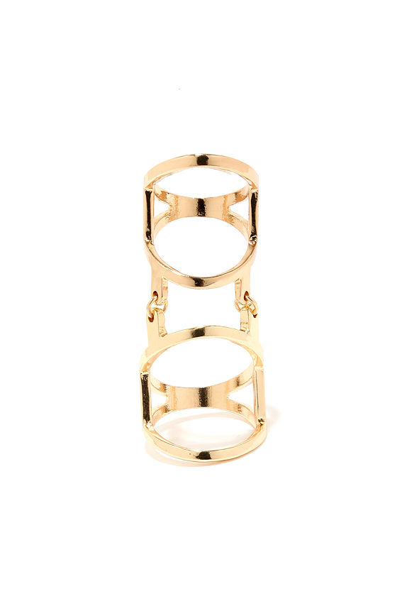 Cool Gold Cage Ring Hinged Ring Bendable Cage Ring 12.00