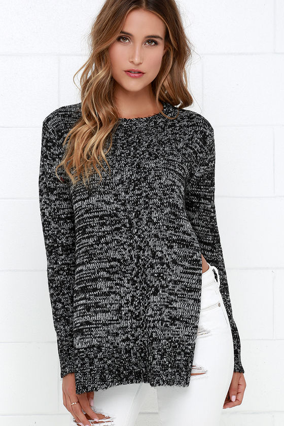 Ivory cotton knit Sweater with hood 008178 main image 1