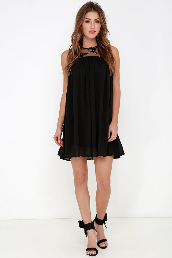 formal black dress for debut party